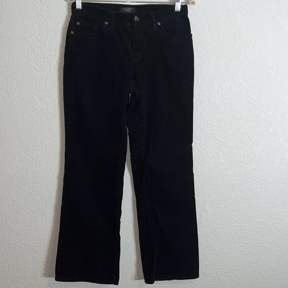 Talbots signature bootcut corduroy pants in black! 6p Great Conditon!